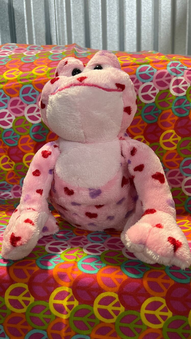 Pink Love Frog HM144 No Code Webkinz Plush by Ganz
